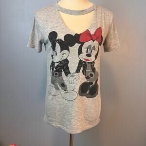 Disney Minnie & Mickey Greasers 50's T-Shirt Small Rock & Roll Tee